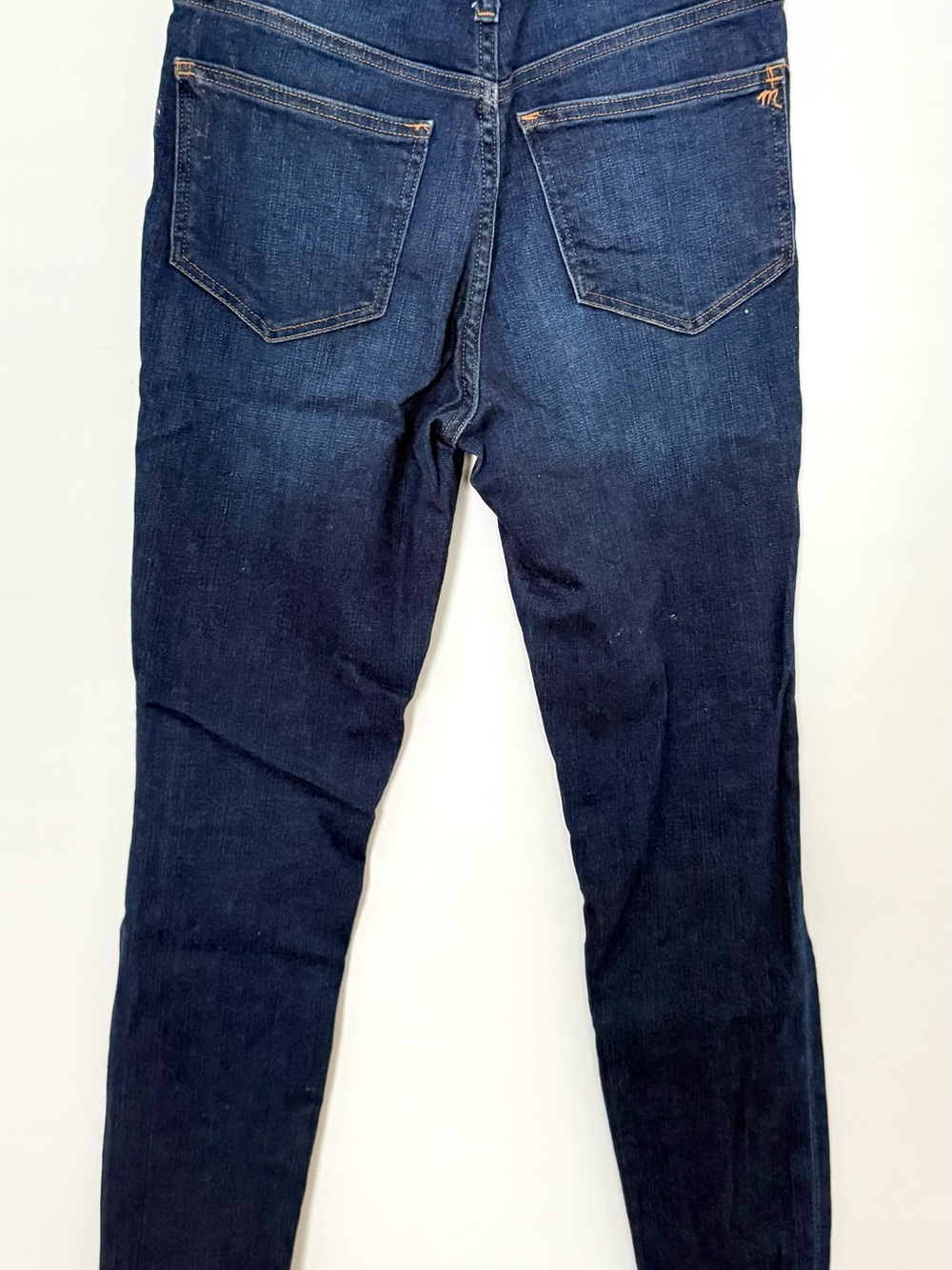 Madewell 9”Mid Rise Dark Blue Skinny Jeans - Picture 3 of 8
